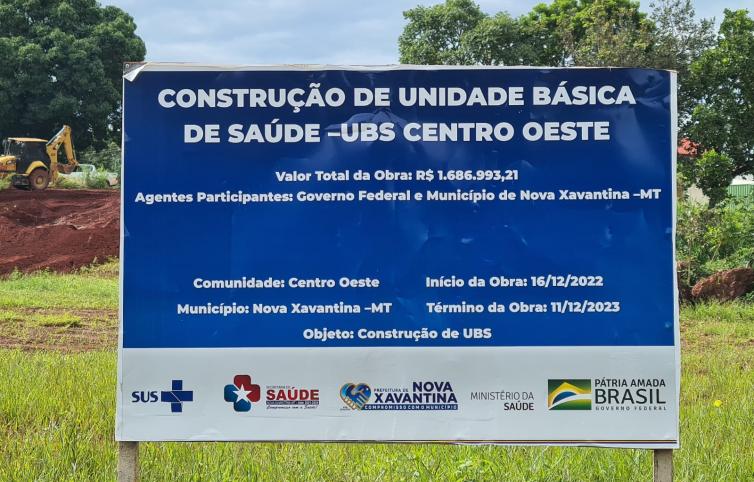 Imagens da Notícia Prefeitura de Nova Xavantina dá início às obras da UBS do bairro Centro Oeste, garantindo atendiment…